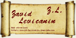 Zavid Levičanin vizit kartica